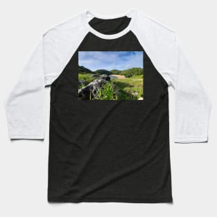 Hidden paradise lake lagoon sand beach Baseball T-Shirt